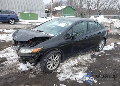 2012 Honda Civic Ex-L z USA, uszkodzony, nr VIN 19XFB2F90CE311431